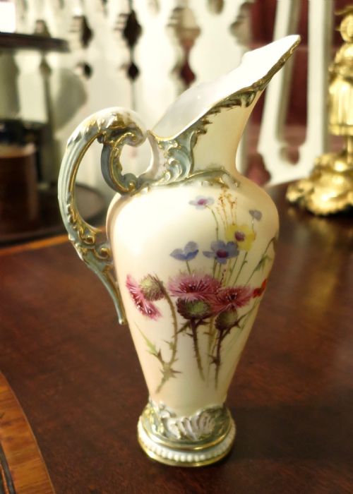 Pretty Royal Worcester Porcelain Ewer