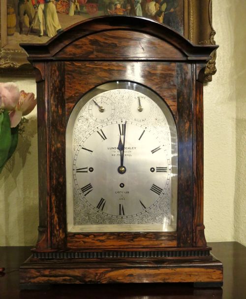 3-Train Coromandel Bracket Clock by Lund & Blockley