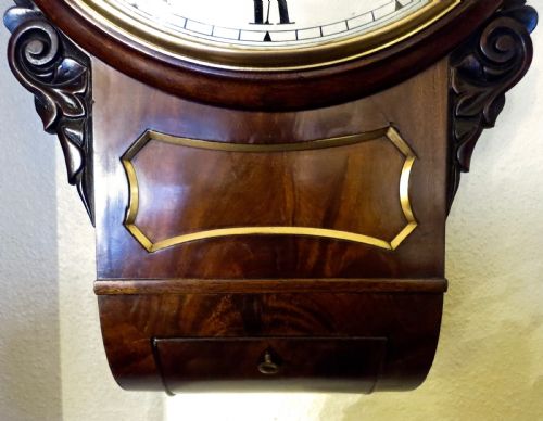 fig 1. BRASS-MOUNTED REGENCY DROP-DIAL WALL CLOCK