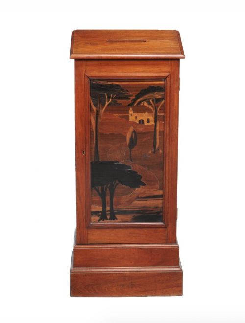 Mahogany Free-standing Hotel Post Box