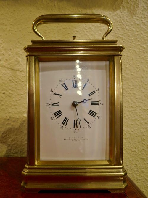 Rare French "Giant" Carriage Clock by Soldano