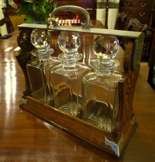 Large 3-Bottle Tantalus by Betjemann