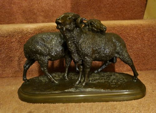 Isadore Bonheur: Bronze Merino Sheep