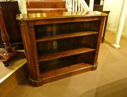 Fine Walnut and Amboyna 'Dwarf' Bookcase