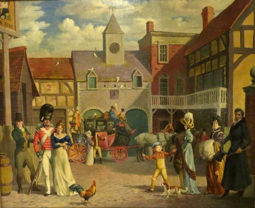 "The Regency Period":  Oil Painting on Artists Panel
