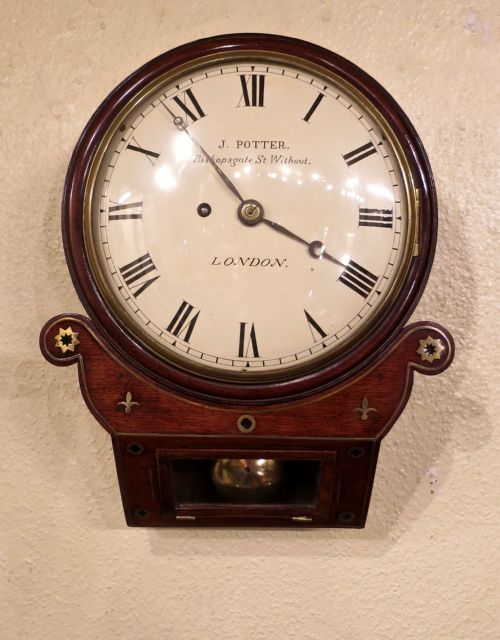 Very Fine "8-Inch" Regency Drop-dial Wall Clock