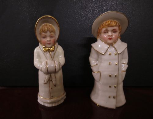 Pair of Royal Worcester Porcelain Candle Snuffers