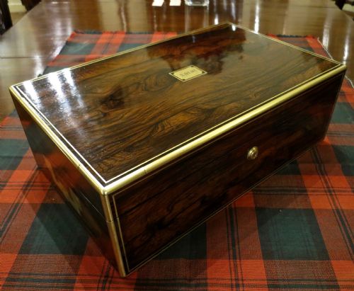 Fine Rosewood Writing Box by Edwards