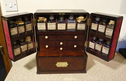 Fine Large Double-door Apothecary's Cabinet