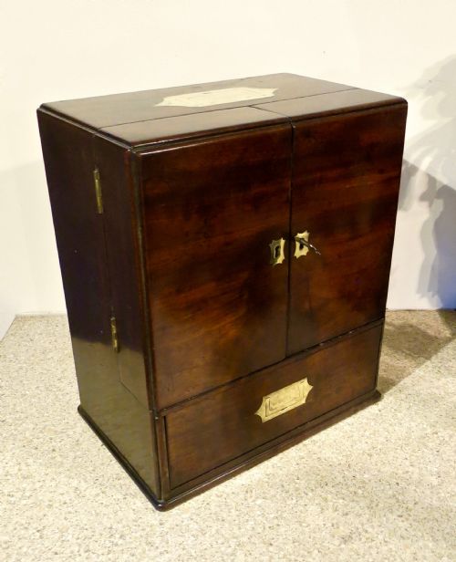 fig 1. FINE LARGE DOUBLE-DOOR APOTHECARY'S CABINET