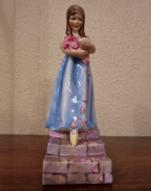 Royal Worcester Porcelain Figure: "Rose Maiden"