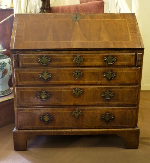 18th Century Figured Walnut Bureau