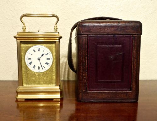 Early French Repeating Carriage Clock by Jacot