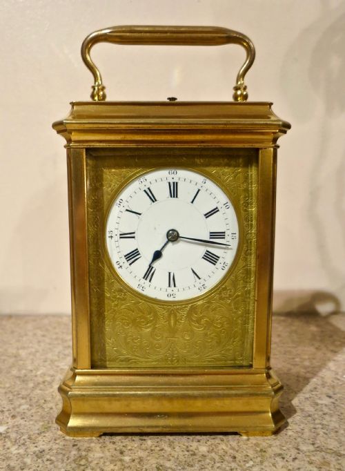 fig 1. EARLY FRENCH REPEATING CARRIAGE CLOCK BY JACOT