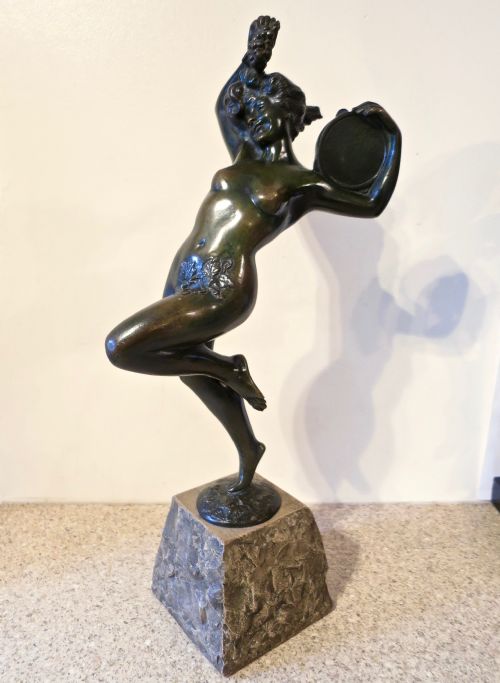 French Bronze "Baccanalian" Dancer by Faure