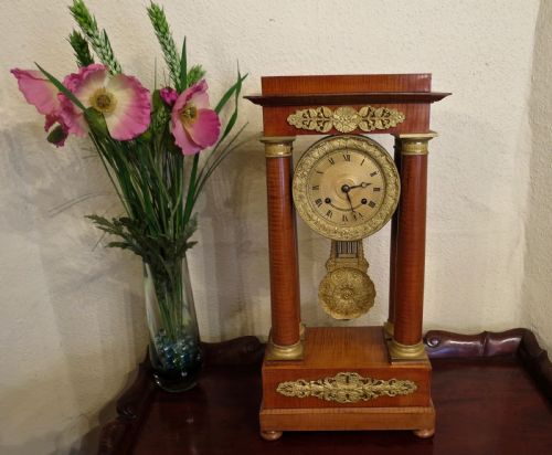 Good French "Portico" Mantel Clock