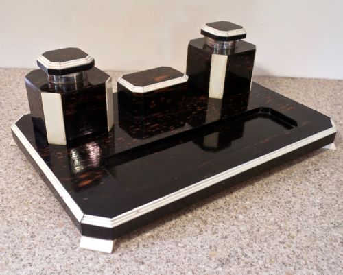 Iconic Art Deco Coromandel Desk Stand