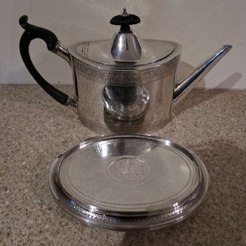 Silver Teapot & Stand by Robert Hennell
