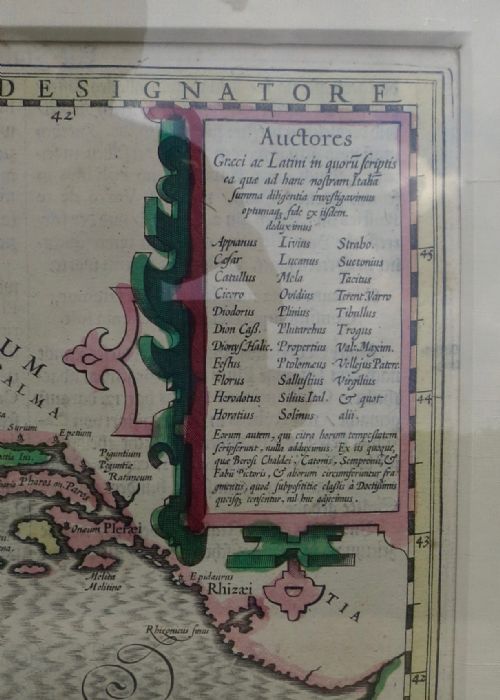 17TH CENTURY MAP OF ITALY BY CLUVER - ADDITIONAL PHOTO 3