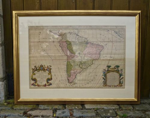 17th Century Map of South America