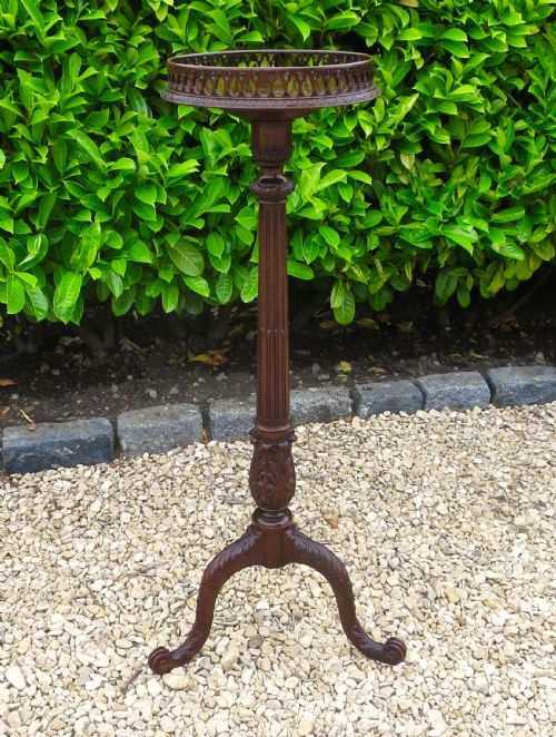 18th Century Style Mahogany Torchere