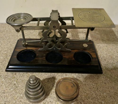 fig 1. COROMANDEL POSTAL SCALES & ORIGINAL WEIGHTS