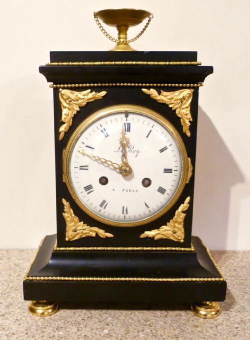 A Small French Ormolu-mounted Mantel Clock