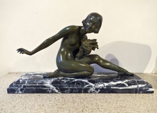 Charming Art Deco Period Bronze Sculpture