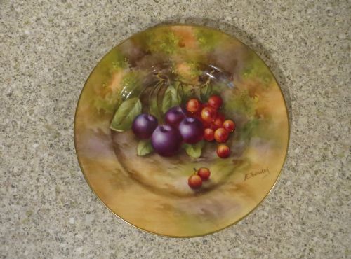 Royal Worcester "Fruit" Decorated Plate
