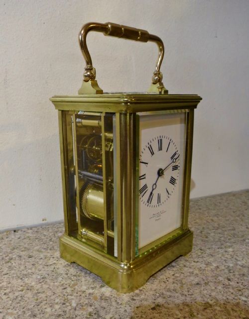 fig 1. GOOD FRENCH REPEATING CARRIAGE CLOCK