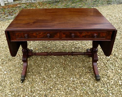 fig 1. EARLY 19th CENTURY MAHOGANY SOFA TABLE