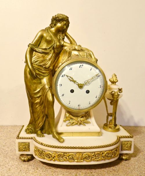 Fine French Ormolu & Marble Mantel Clock