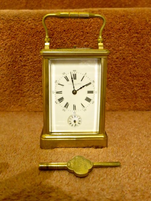 A Good French Repeating Carriage Clock