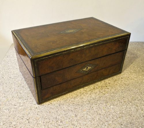 fig 1. LADY'S SILVER-FITTED DRESSING AND JEWELLERY BOX