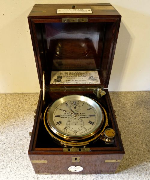 An Excellent Rosewood Marine Chronometer