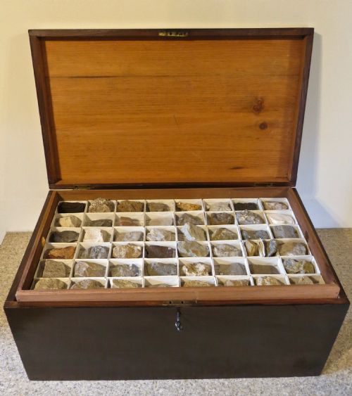 A Good Complete Boxed Collection of Minerals