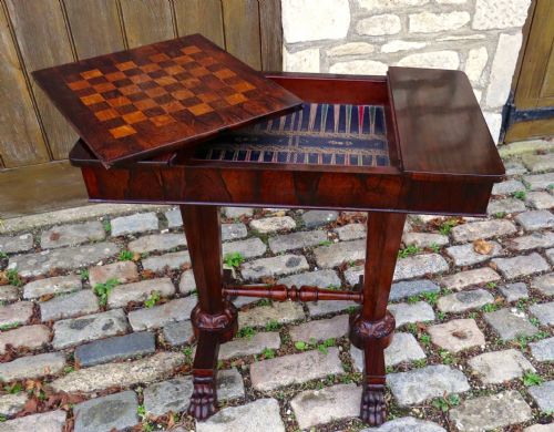 Regency Rosewood Games & Sofa Table