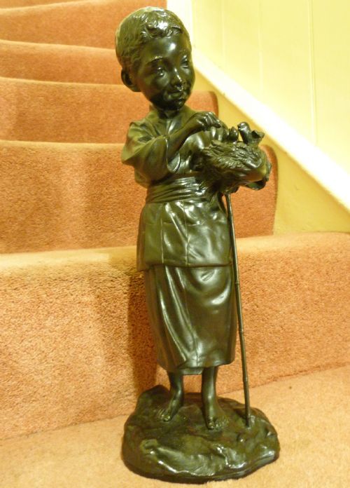 A Large Interesting Japanese Meiji Period Bronze
