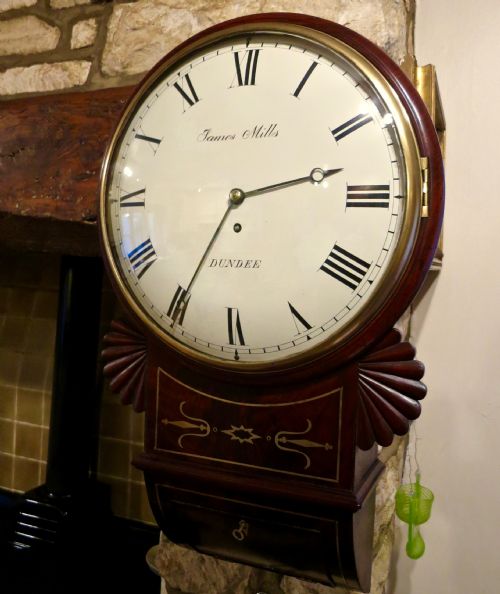 Impressive Regency Drop-dial Wall Clock