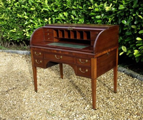 fig 1. Exceptional Quality George III Tambour Desk
