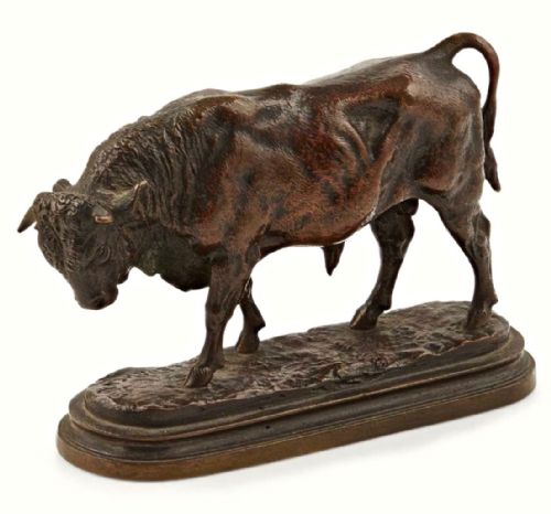 Isadore Bonheur: Fine Bronze Bull