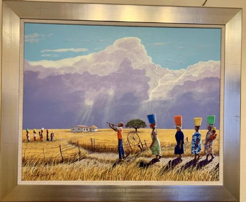 Rare and Large Original Acrylic Painting