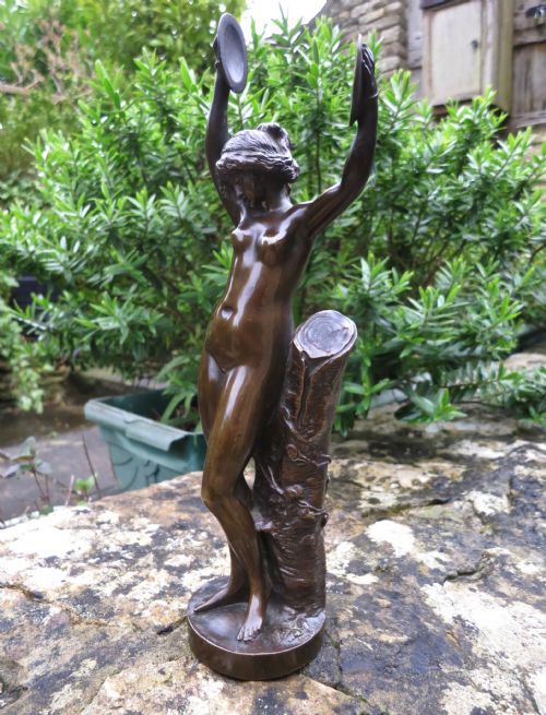 A Charming Art Nouveau Bronze Figure