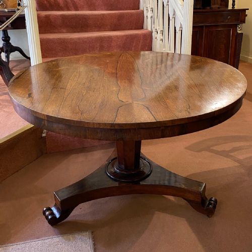 19th Century Rosewood Circular Breakfast Table