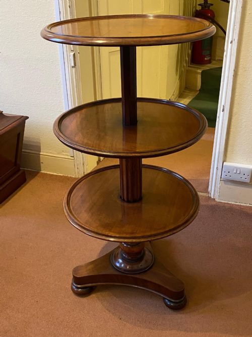 Solid Mahogany Metamomorphic Occasional Table / Dumb Waiter