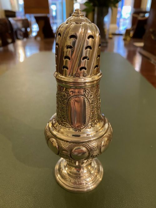 Victorian Silver Sugar Dredger/caster, Birmingham 1896.