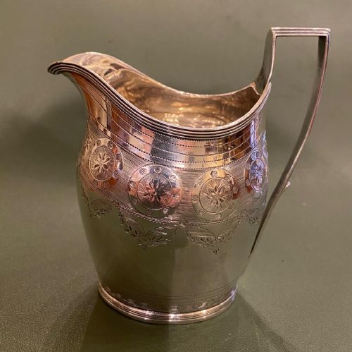 Peter & William Bateman: Silver Cream Jug, Hallmarked 1796