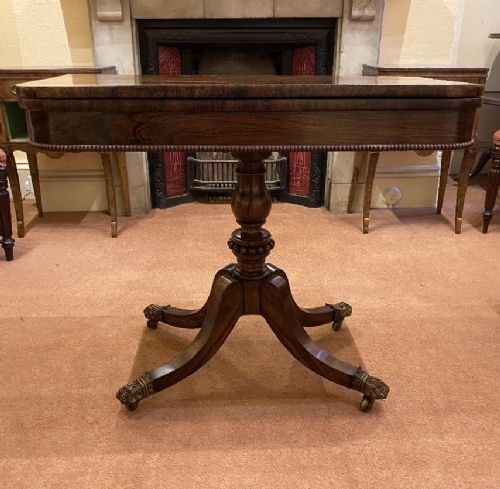 Gillows of Lancaster - Good Early 19th Century Rosewood Card Table