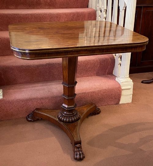Gillows Rosewood Brass-inlaid Occasional Table, C1825-30