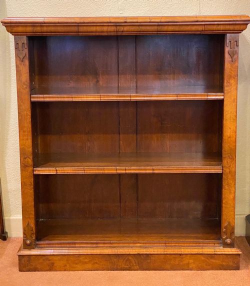 Late 19th Century Burr Walnut 'Dwarf Bookcase'.
